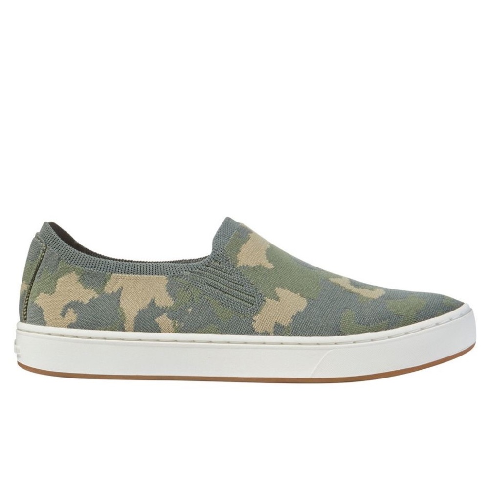 LL Bean Women's Eco Bay Knit Sneakers, Slip-On Camo